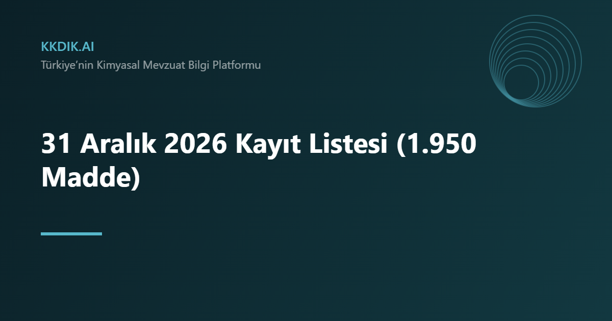 31 Aralık 2026 — KKDİK bilgi sayfası görseli